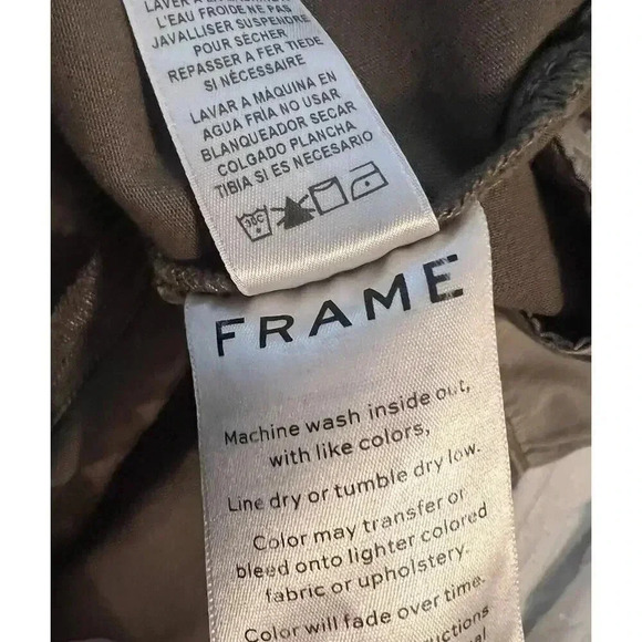 Frame Denim Le Service Sleeveless Wide Leg Green Jumpsuit Womens Size XL NWT - Picture 13 of 13